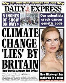 Climategate 2 is front page news