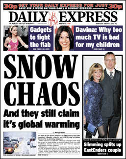 SNOW CHAOS: AND THEY STILL CLAIM IT'S GLOBAL WARMING