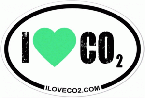 I Love CO2 Sticker